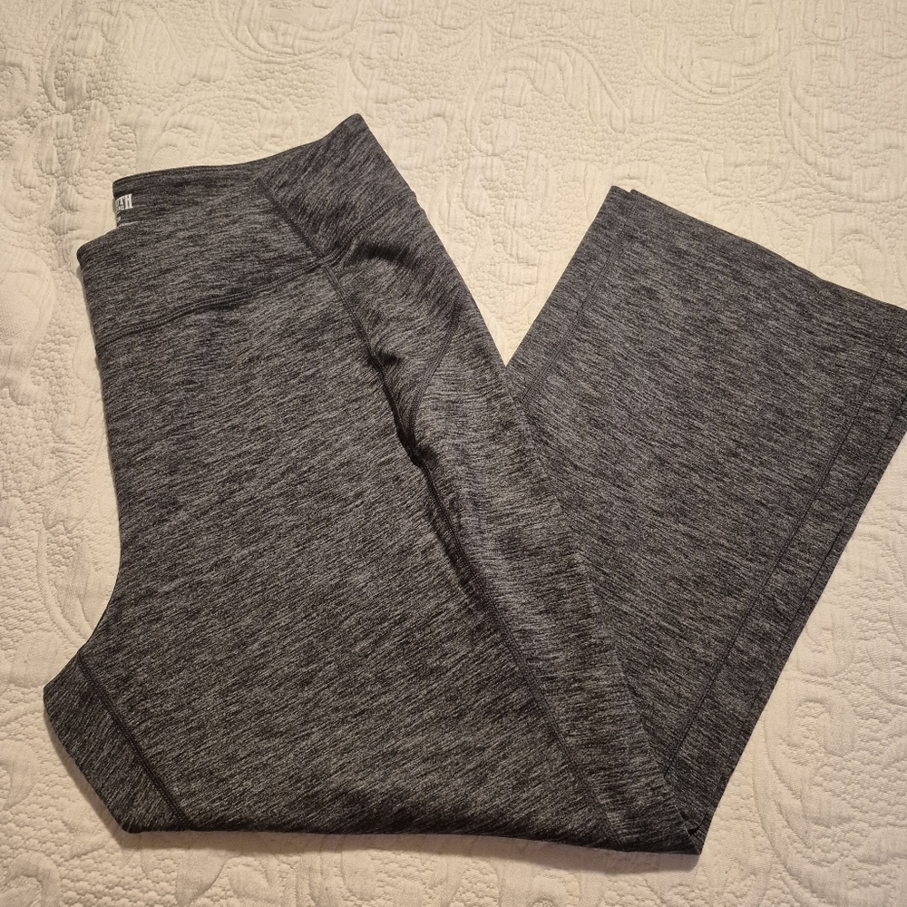 Duluth Trading Co women's size Large gray heather leggings VGUC